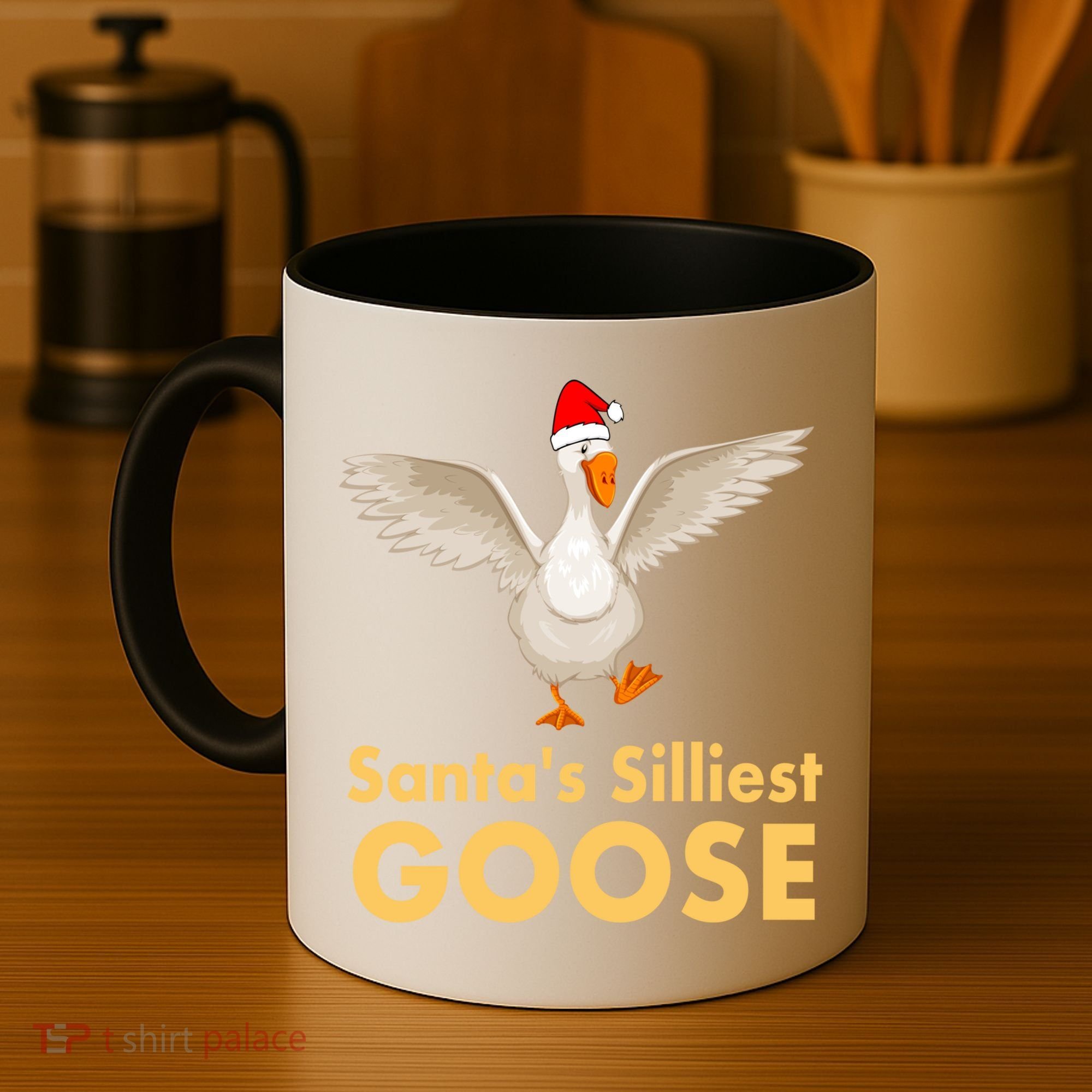 Cool Santas Silliest Goose Tacky Funny Christmas Duck Swans Gift Coffee Mug