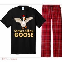 Cool Santas Silliest Goose Tacky Funny Christmas Duck Swans Gift Pajama Set thumb 0