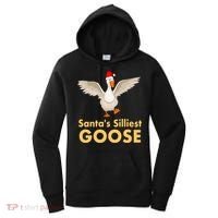 Cool Santas Silliest Goose Tacky Funny Christmas Duck Swans Gift Women's Hoodie thumb 0