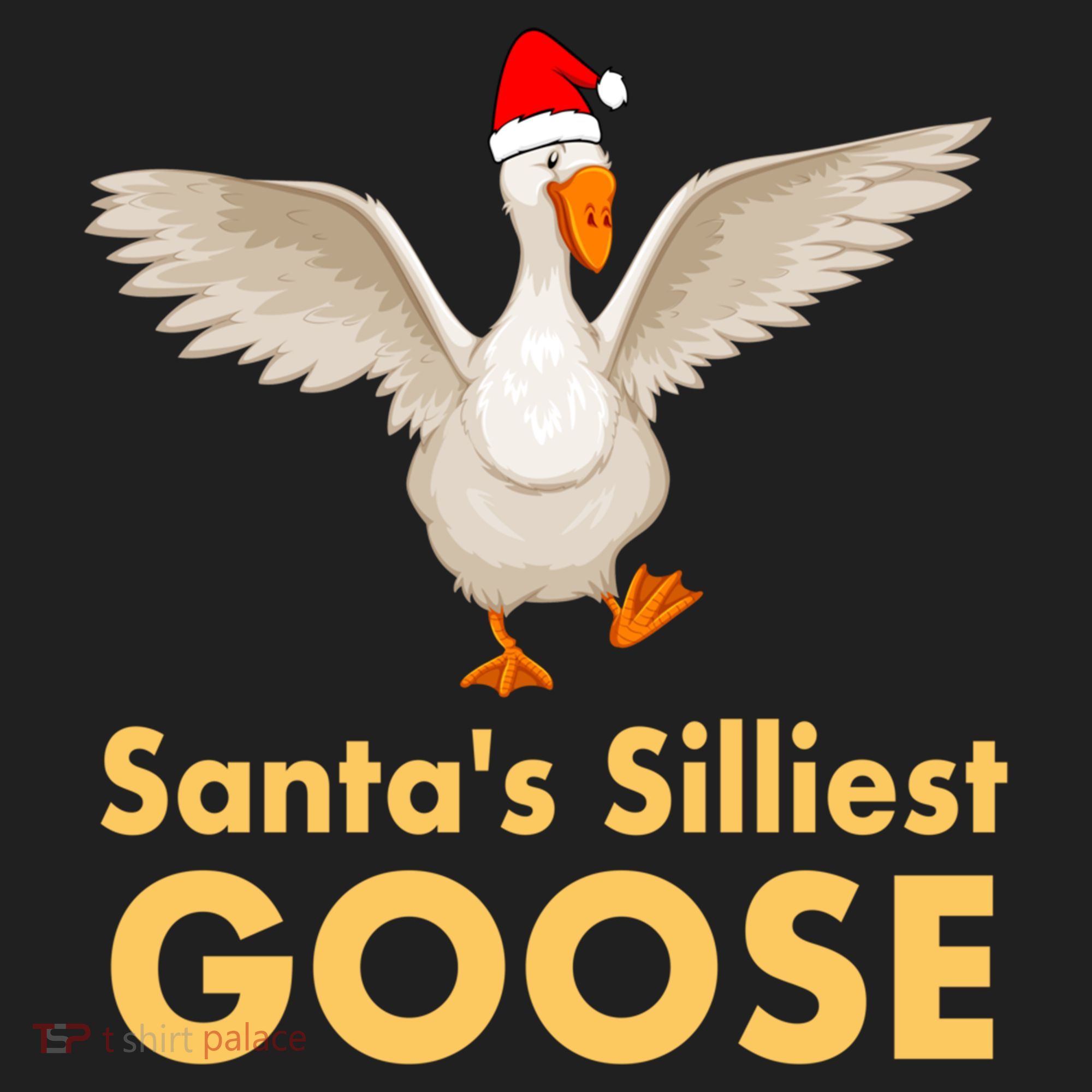 Cool Santas Silliest Goose Tacky Funny Christmas Duck Swans Gift Golf Towel