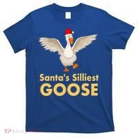 Cool Santas Silliest Goose Tacky Funny Christmas Duck Swans Gift T-Shirt thumb 0