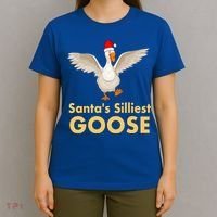 Cool Santas Silliest Goose Tacky Funny Christmas Duck Swans Gift T-Shirt thumb 4