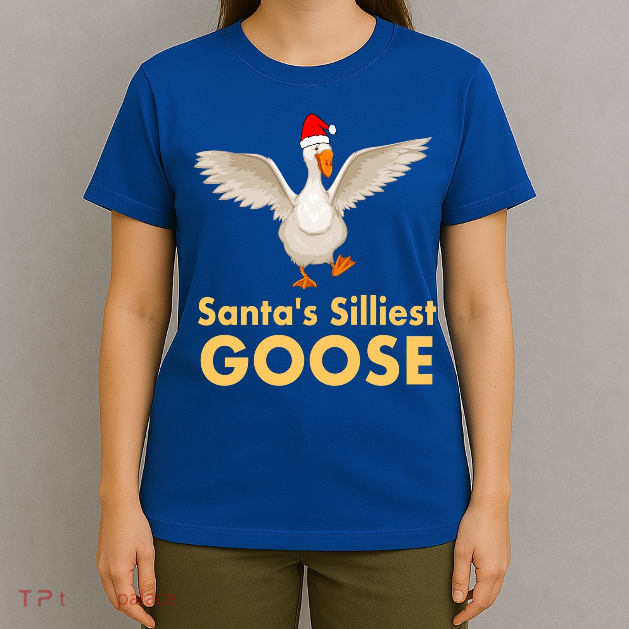 Cool Santas Silliest Goose Tacky Funny Christmas Duck Swans Gift T-Shirt