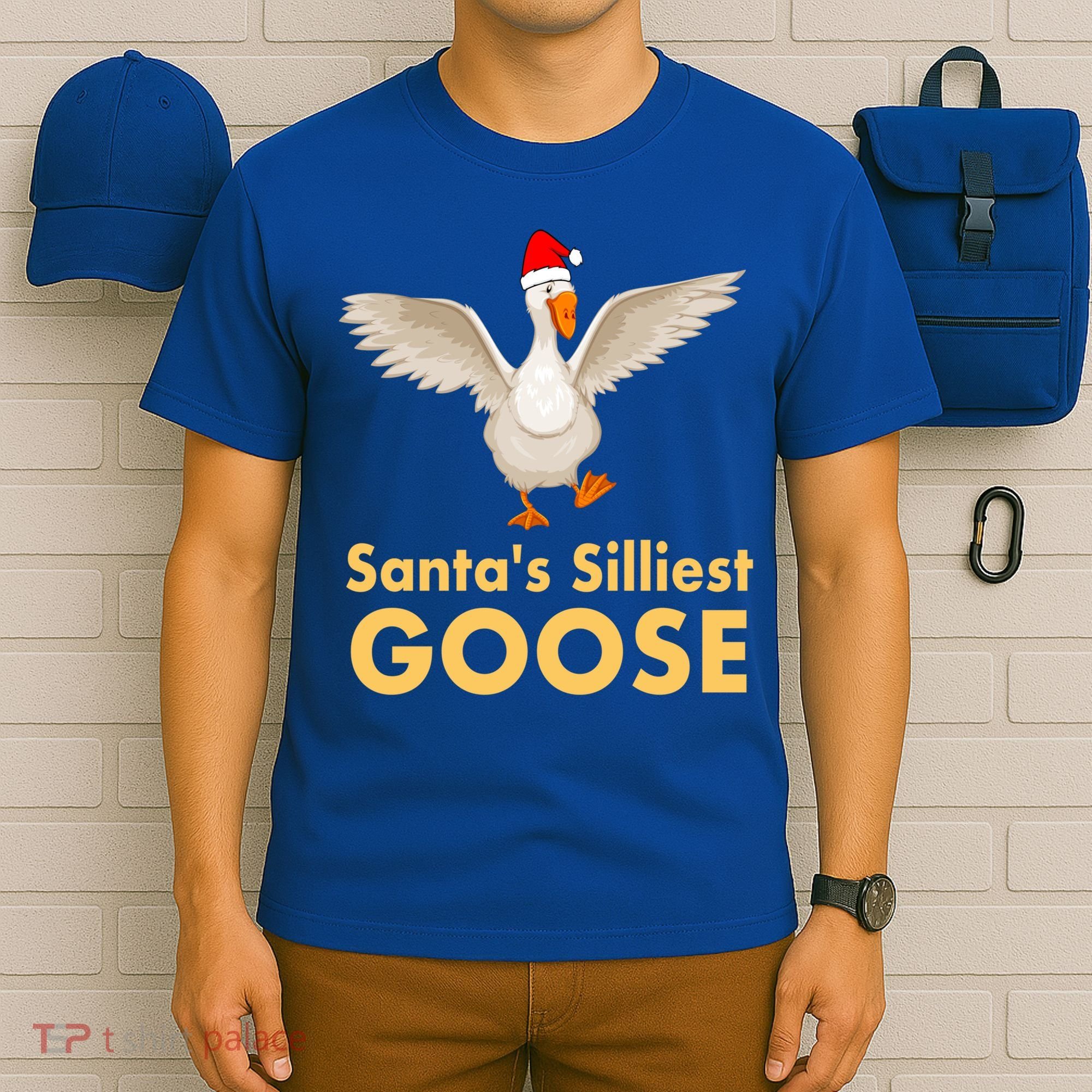 Cool Santas Silliest Goose Tacky Funny Christmas Duck Swans Gift T-Shirt