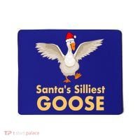 Cool Santas Silliest Goose Tacky Funny Christmas Duck Swans Gift Mousepad thumb 0