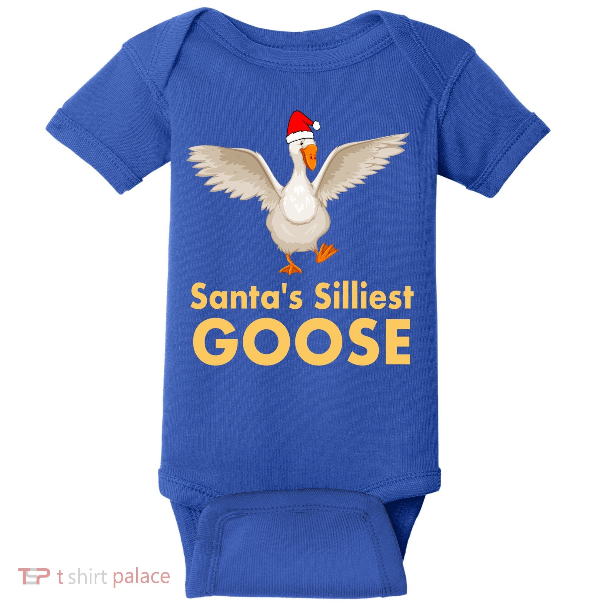 Cool Santas Silliest Goose Tacky Funny Christmas Duck Swans Gift Baby Bodysuit
