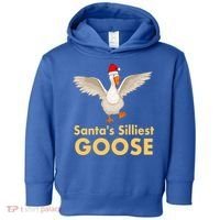 Cool Santas Silliest Goose Tacky Funny Christmas Duck Swans Gift Toddler Hoodie thumb 0