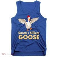 Cool Santas Silliest Goose Tacky Funny Christmas Duck Swans Gift Tank Top thumb 0