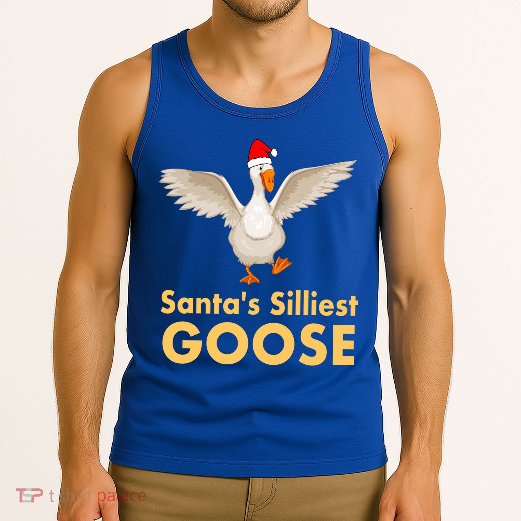 Cool Santas Silliest Goose Tacky Funny Christmas Duck Swans Gift Tank Top