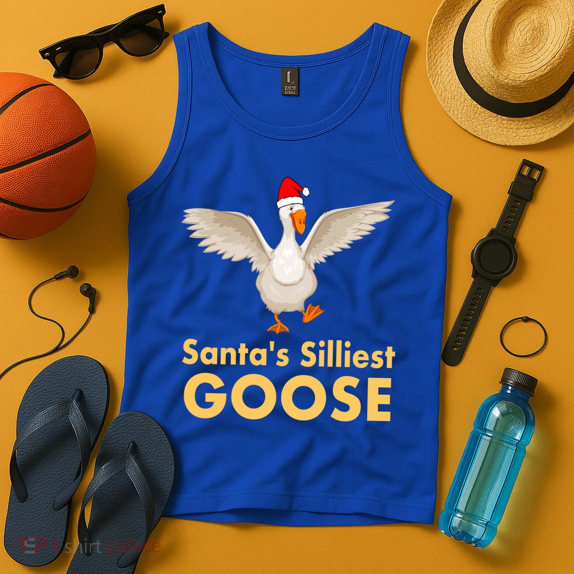 Cool Santas Silliest Goose Tacky Funny Christmas Duck Swans Gift Tank Top