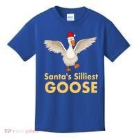Cool Santas Silliest Goose Tacky Funny Christmas Duck Swans Gift Kids T-Shirt thumb 0