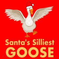 Cool Santas Silliest Goose Tacky Funny Christmas Duck Swans Gift Santa Hat thumb 1