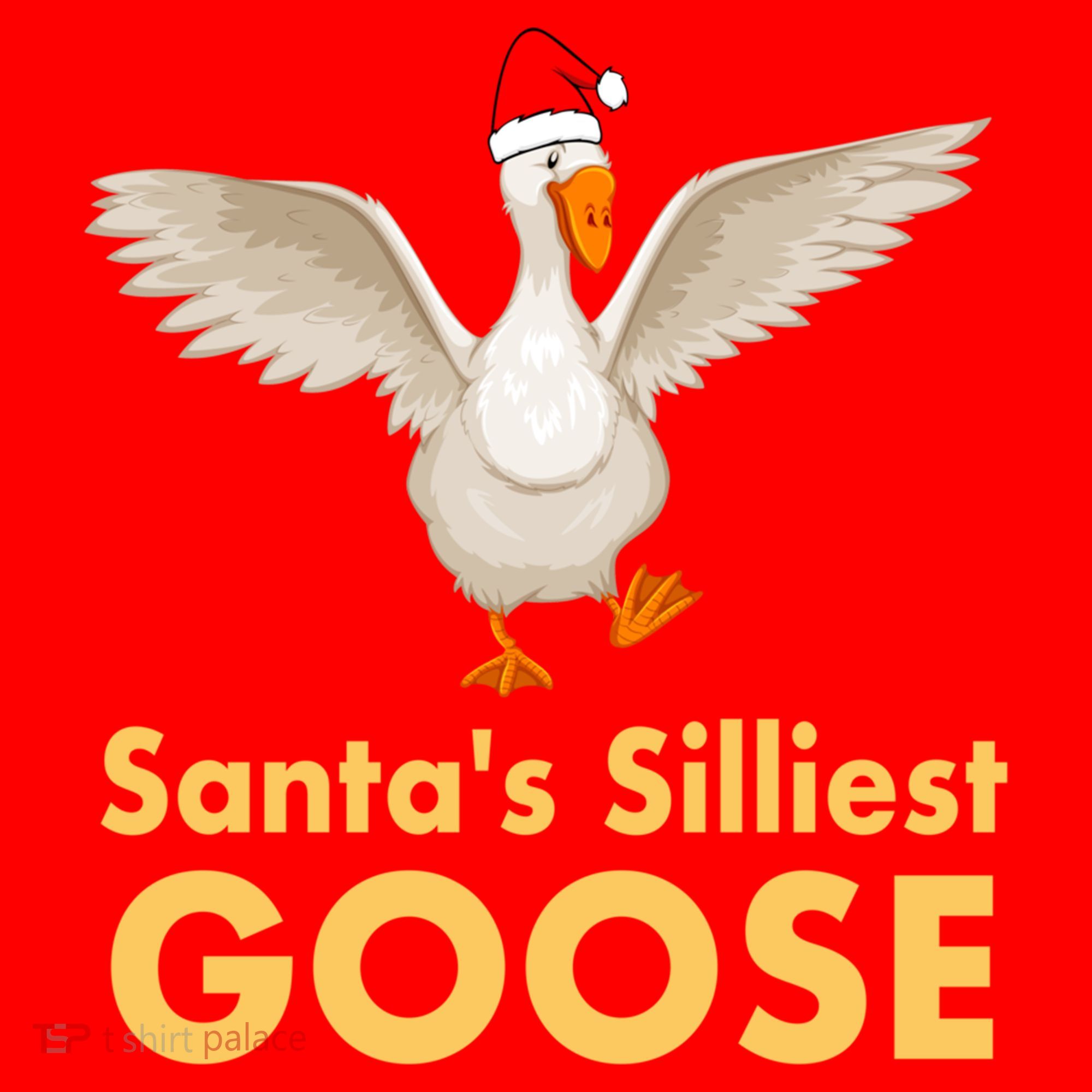 Cool Santas Silliest Goose Tacky Funny Christmas Duck Swans Gift Santa Hat