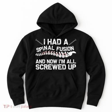 Cool Scoliosis Spinal Fusion Gift Back Surgery Recovery Gift Hoodie