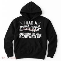 Cool Scoliosis Spinal Fusion Gift Back Surgery Recovery Gift Hoodie thumb 0
