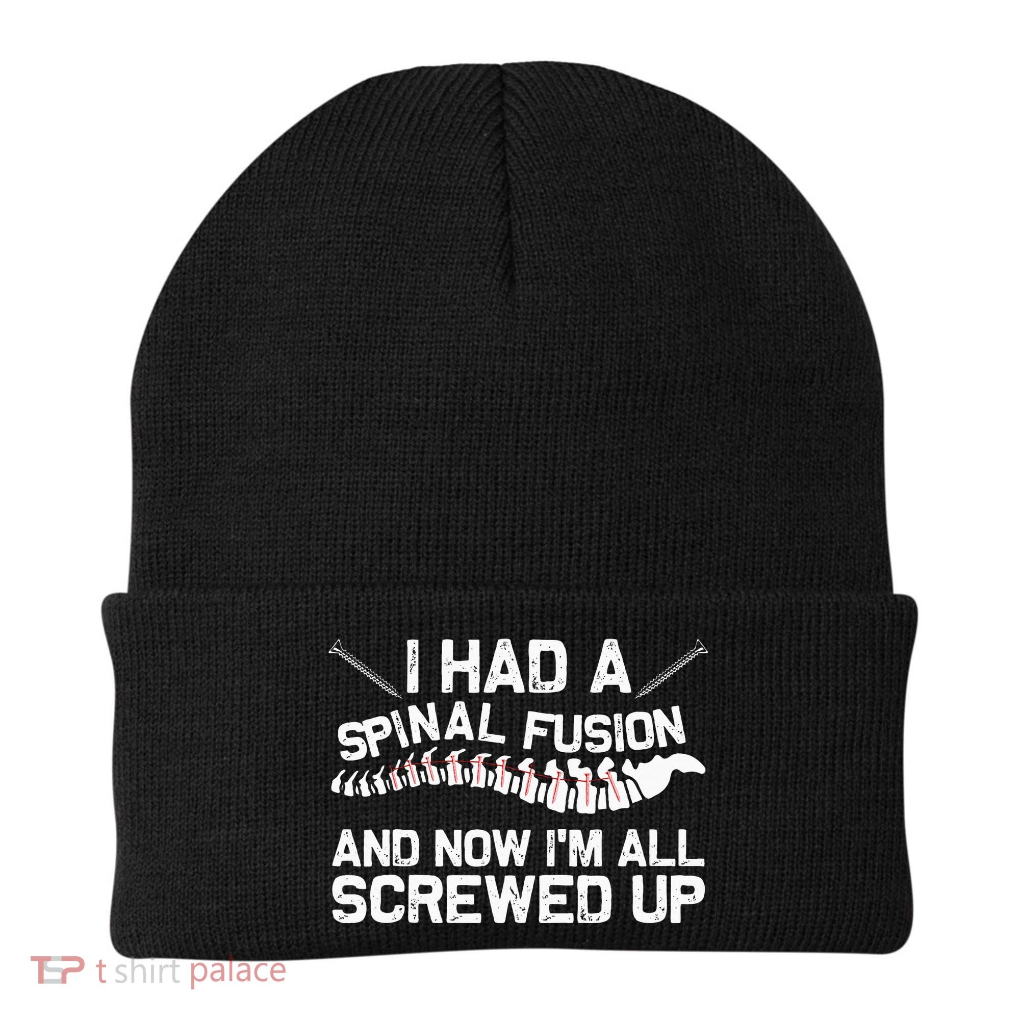 Cool Scoliosis Spinal Fusion Gift Back Surgery Recovery Gift Beanie
