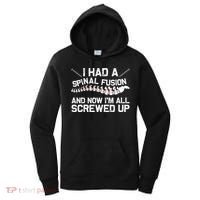 Cool Scoliosis Spinal Fusion Gift Back Surgery Recovery Gift Women's Hoodie thumb 0