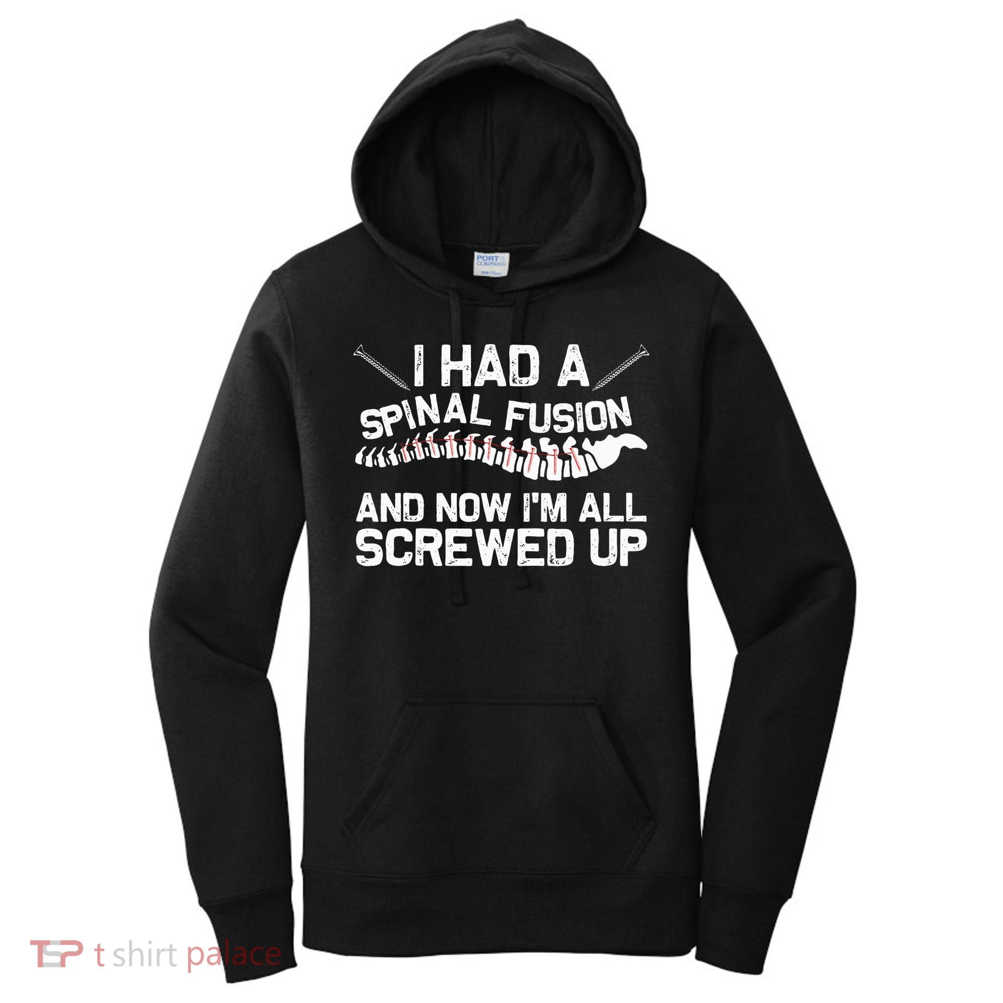 Cool Scoliosis Spinal Fusion Gift Back Surgery Recovery Gift Women's Hoodie