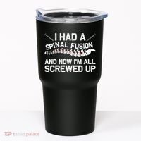Cool Scoliosis Spinal Fusion Gift Back Surgery Recovery Gift Tumbler thumb 0