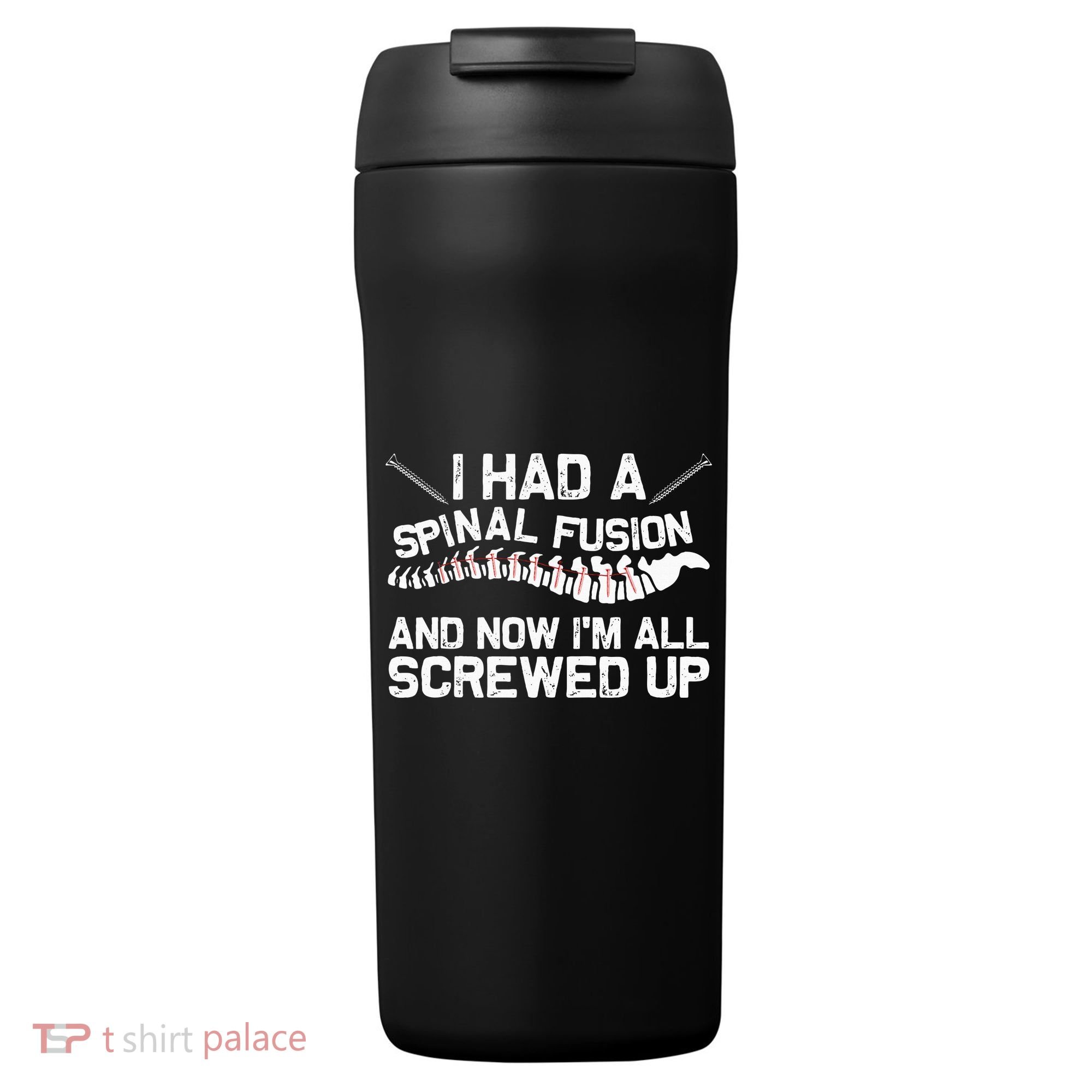 Cool Scoliosis Spinal Fusion Gift Back Surgery Recovery Gift 24oz Duet Stainless Steel Tumbler