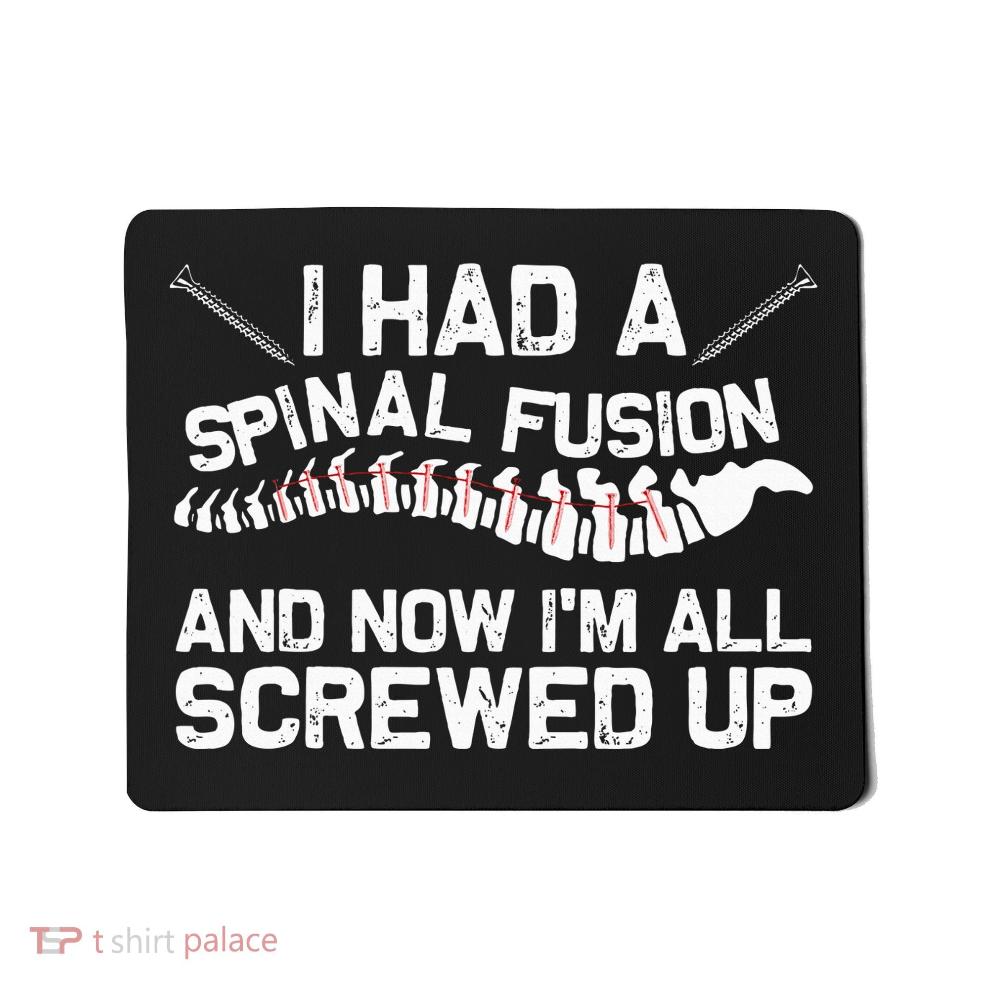 Cool Scoliosis Spinal Fusion Gift Back Surgery Recovery Gift Mousepad