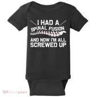 Cool Scoliosis Spinal Fusion Gift Back Surgery Recovery Gift Baby Bodysuit thumb 0