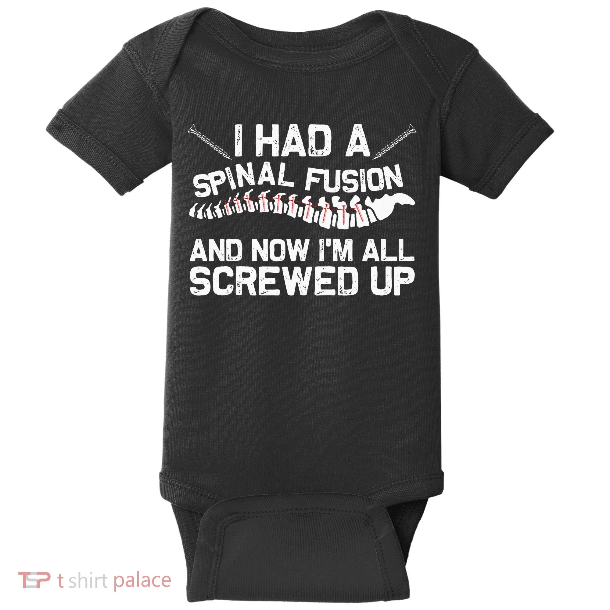 Cool Scoliosis Spinal Fusion Gift Back Surgery Recovery Gift Baby Bodysuit
