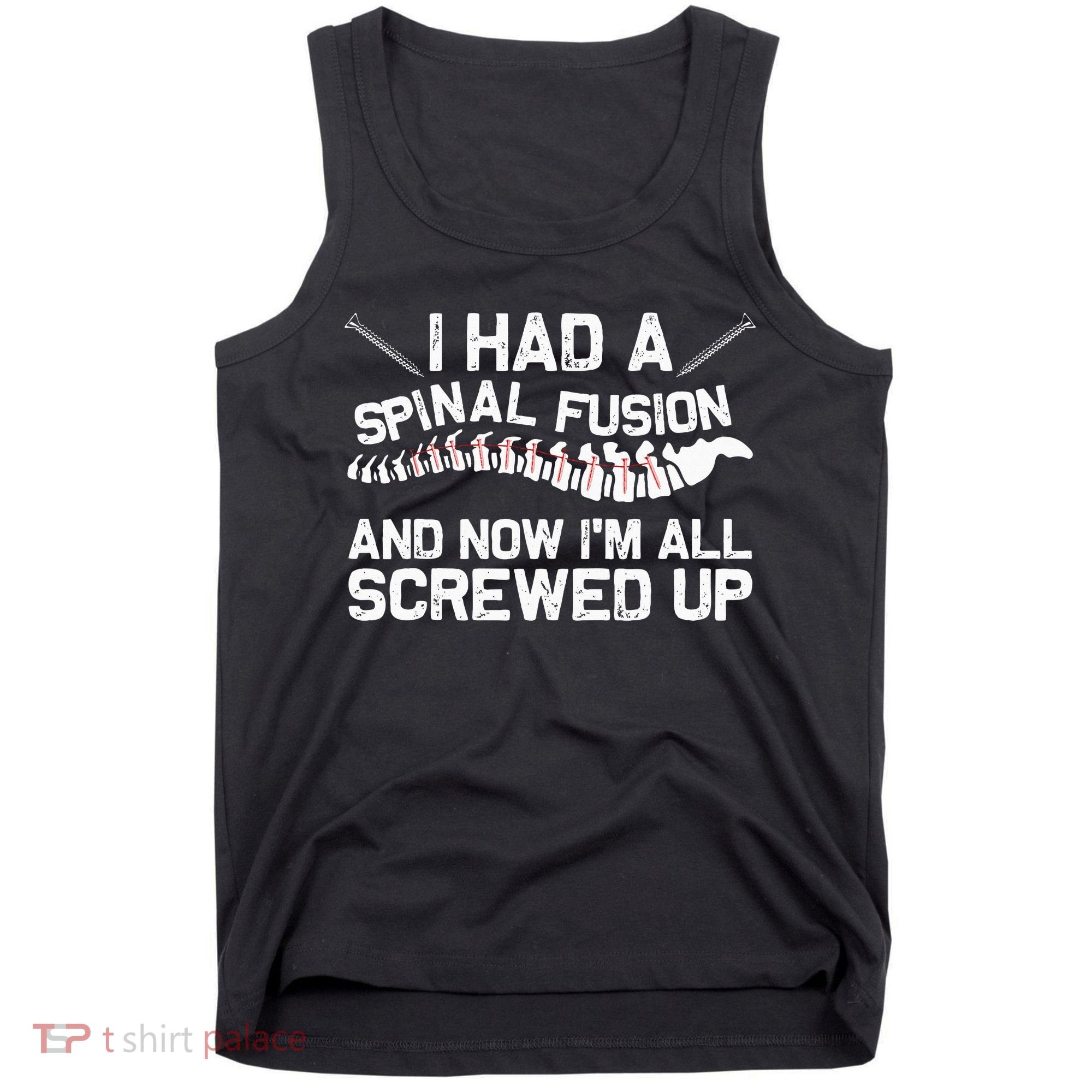 Cool Scoliosis Spinal Fusion Gift Back Surgery Recovery Gift Tank Top