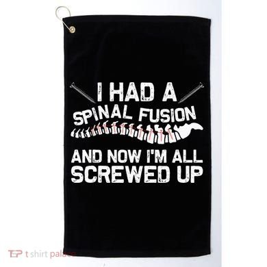Cool Scoliosis Spinal Fusion Gift Back Surgery Recovery Gift Golf Towel