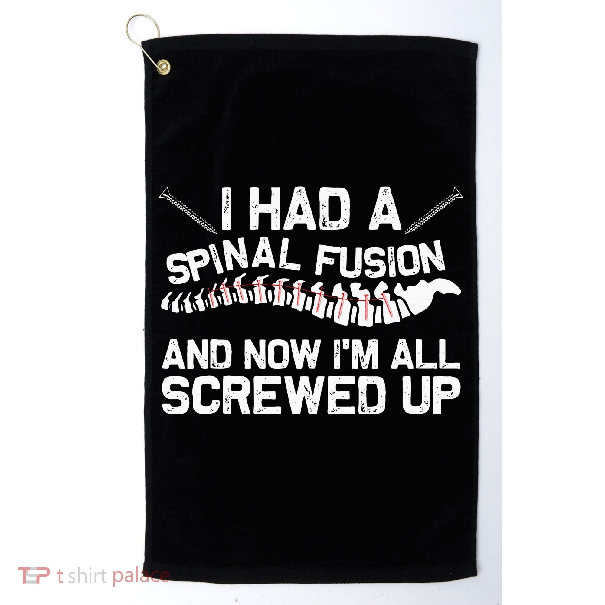 Cool Scoliosis Spinal Fusion Gift Back Surgery Recovery Gift Golf Towel