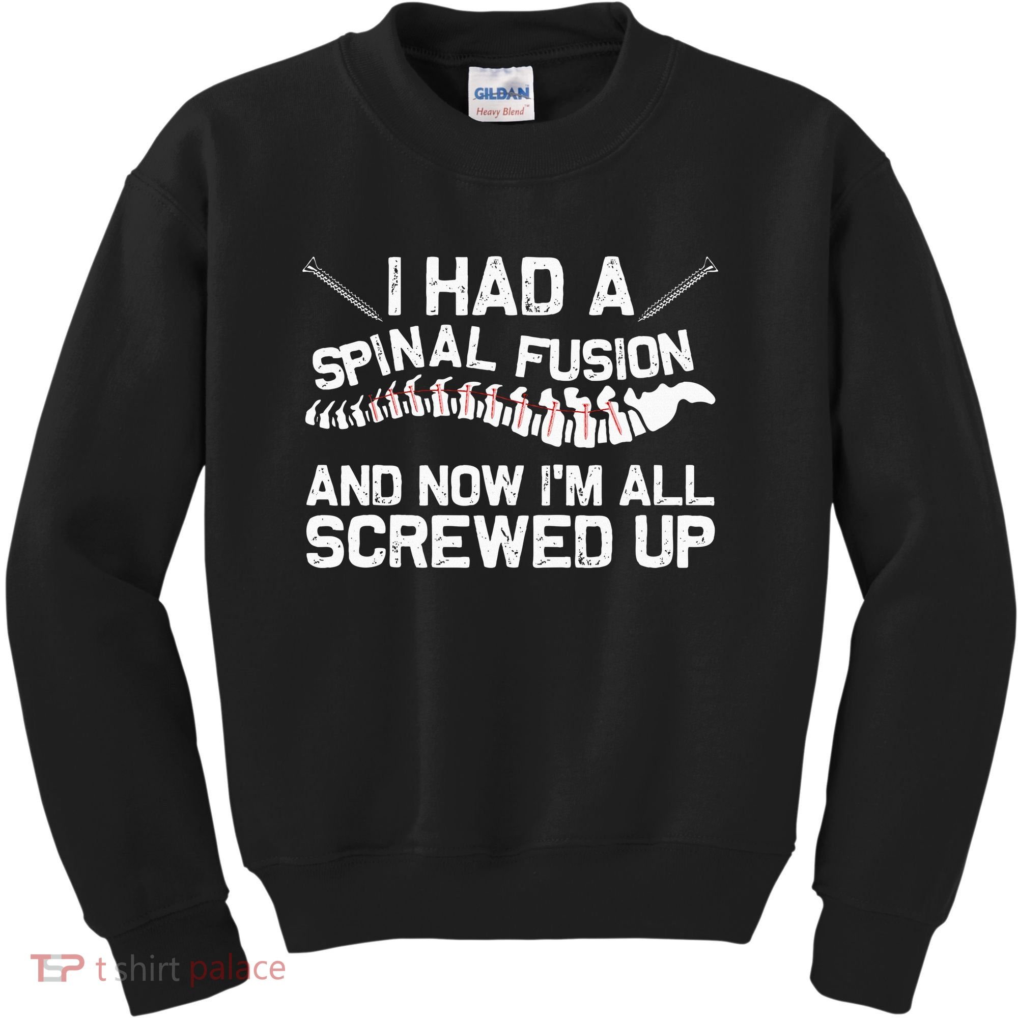 Cool Scoliosis Spinal Fusion Gift Back Surgery Recovery Gift Kids Sweatshirt