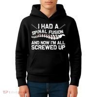 Cool Scoliosis Spinal Fusion Gift Back Surgery Recovery Gift Kids Hoodie thumb 4