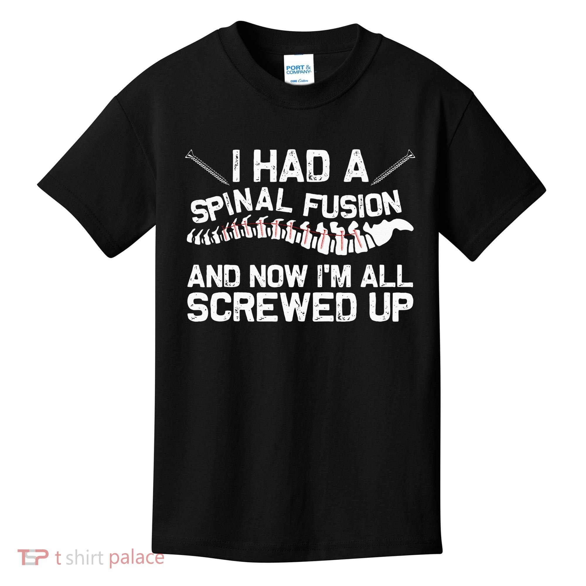 Cool Scoliosis Spinal Fusion Gift Back Surgery Recovery Gift Kids T-Shirt