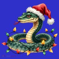 Christmas Snake Santa Hat Holiday Lights Funny Novelty Gift Toddler Hoodie thumb 2