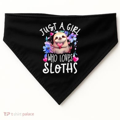 Cute Sloth , Sloth Lover Tee, Sloth , Sloth USA-Made Doggie Bandana
