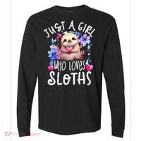 Cute Sloth , Sloth Lover Tee, Sloth , Sloth Comfort Colors Heavyweight Long Sleeve T-Shirt thumb 0