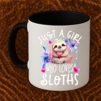 Cute Sloth , Sloth Lover Tee, Sloth , Sloth Coffee Mug thumb 2