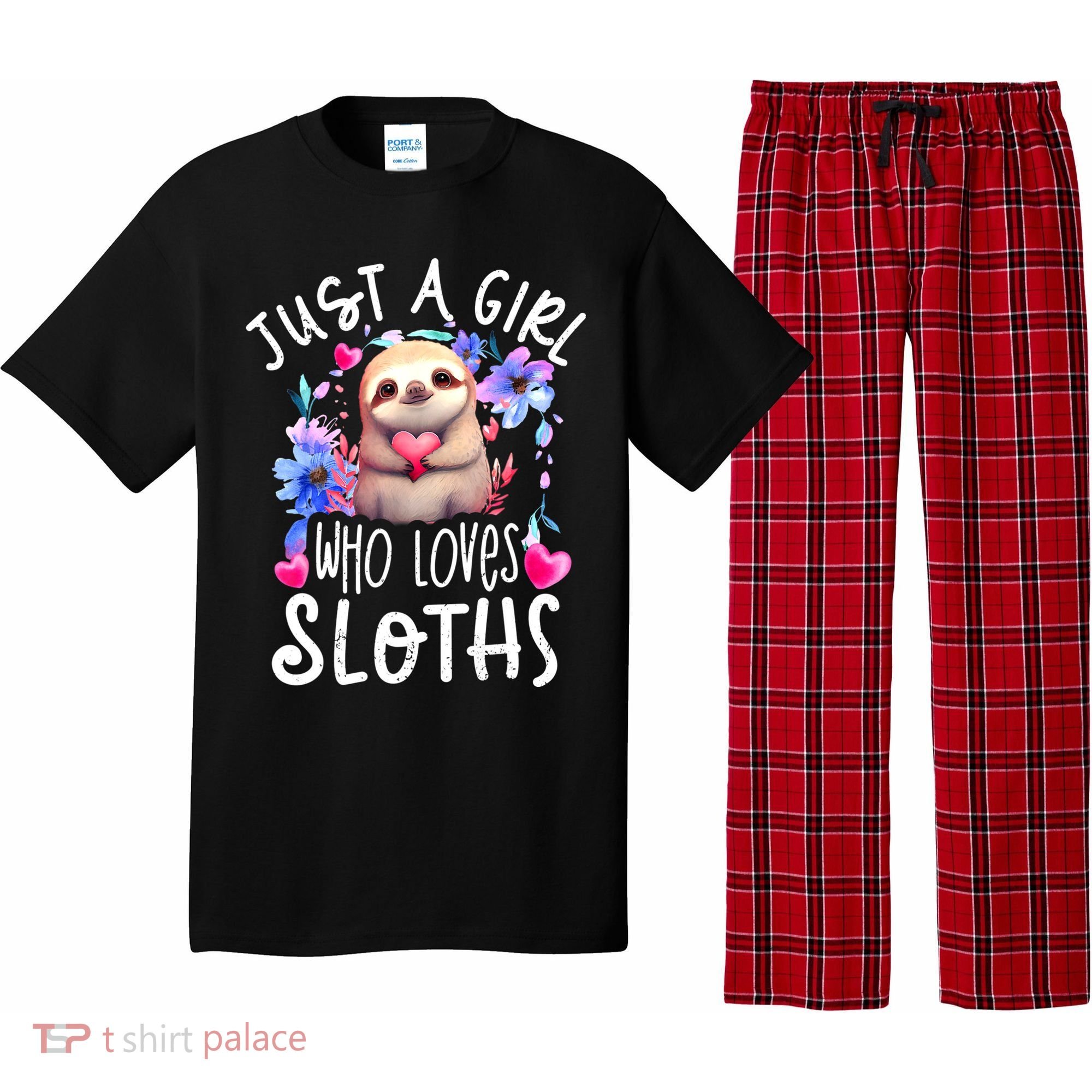Cute Sloth , Sloth Lover Tee, Sloth , Sloth Pajama Set