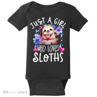 Cute Sloth , Sloth Lover Tee, Sloth , Sloth Baby Bodysuit