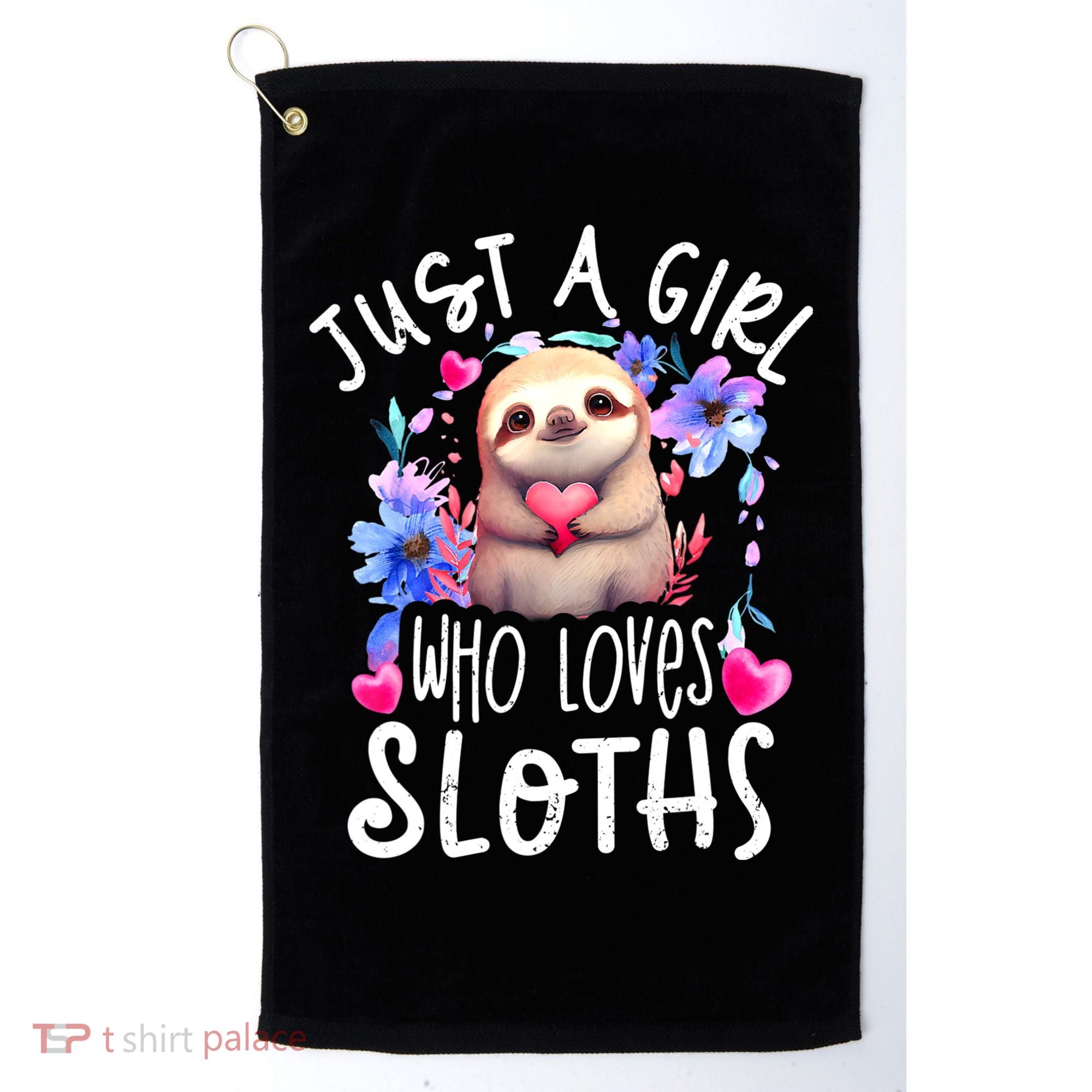 Cute Sloth , Sloth Lover Tee, Sloth , Sloth Golf Towel