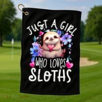 Cute Sloth , Sloth Lover Tee, Sloth , Sloth Golf Towel thumb 1