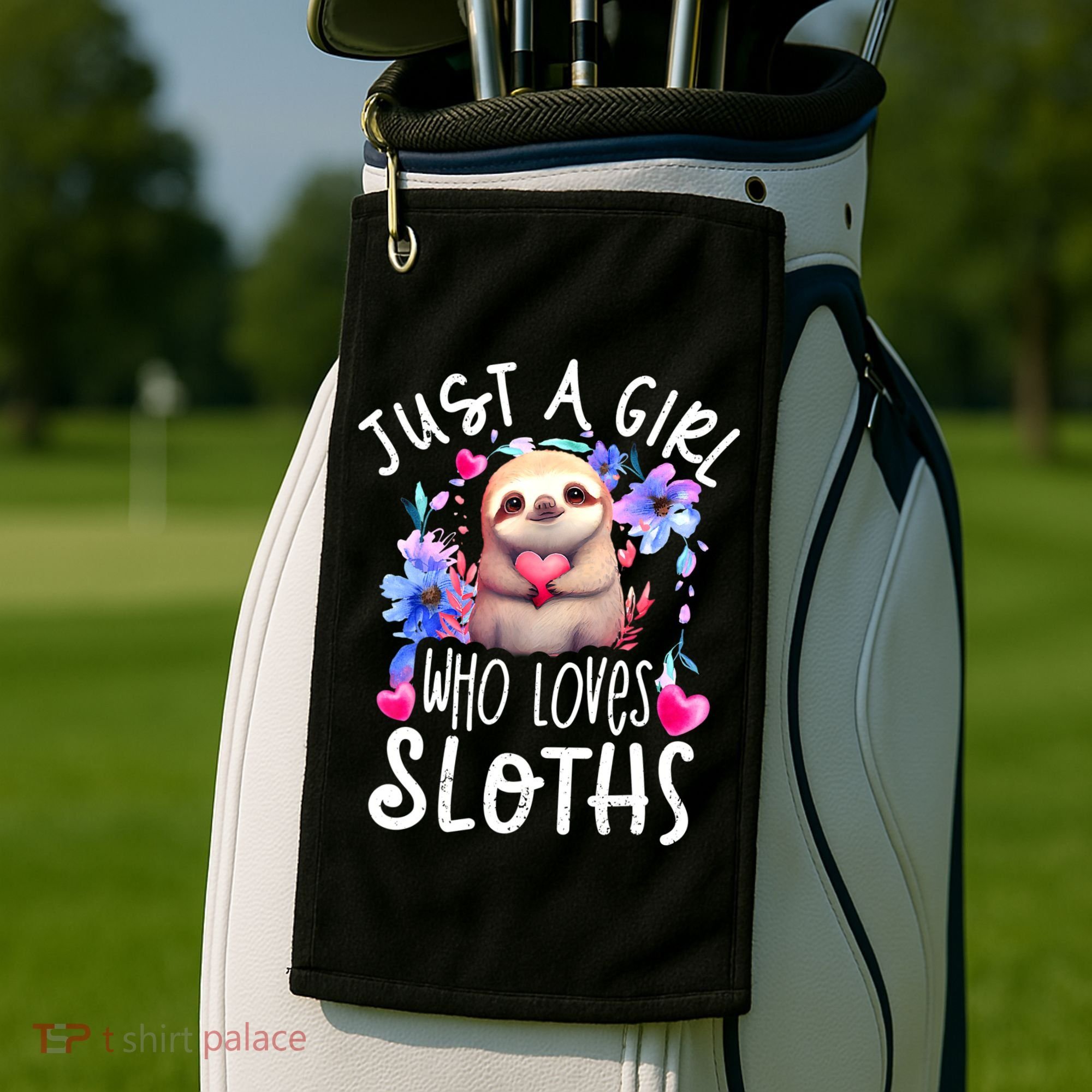 Cute Sloth , Sloth Lover Tee, Sloth , Sloth Golf Towel