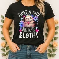 Cute Sloth , Sloth Lover Tee, Sloth , Sloth Women's T-Shirt thumb 2