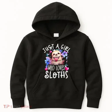 Cute Sloth , Sloth Lover Tee, Sloth , Sloth Kids Hoodie