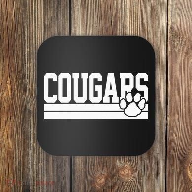 Cougars School Spirit Coaster