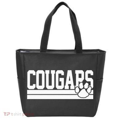 Cougars School Spirit Tote Bag