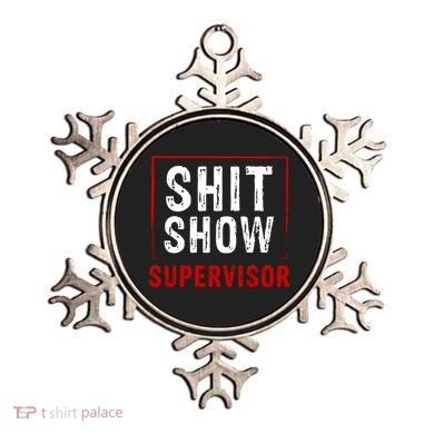 Cool Shit Show Supervisor Hilarious Vintage For Adults Ornament