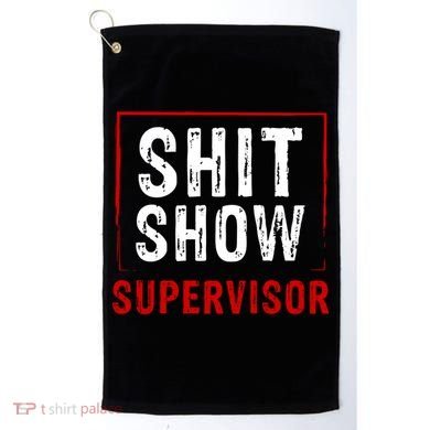 Cool Shit Show Supervisor Hilarious Vintage For Adults Golf Towel