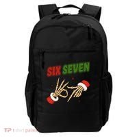 Christmas Six Seven Skeleton Santa 67 Funny X-Mas Backpack thumb 0