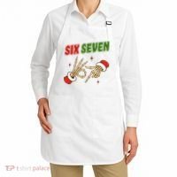 Christmas Six Seven Skeleton Santa 67 Funny X-Mas Apron thumb 2